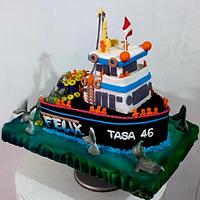 DISEÑO ELABORADO EN CAKE. TECNICAS APLICADAS: CAKE TALLADO, AEROGRAFIA, MODELADO EN PASTA DE GOMA