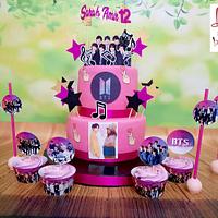 "BTS music team cake"