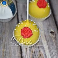 The beauty and the beast cakepops
