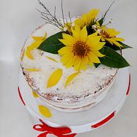 Sunflower cake