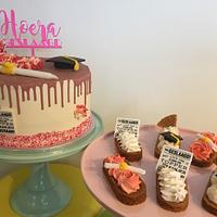 Graduation cake and pastries