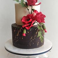 Birthday poppy cake