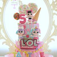 Lol’s surprise doll cake 