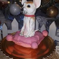 Cute dog cake