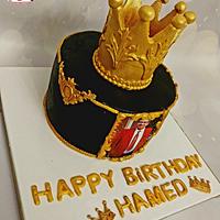 "Crown cake for him"