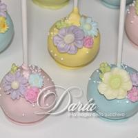 Floral pastel cakepops