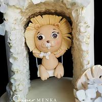 Baby lion cake