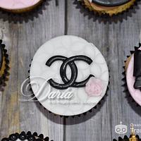 Chanel themed cupcakes