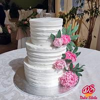 Peony wedding Cake