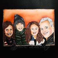 Family portrait cookie