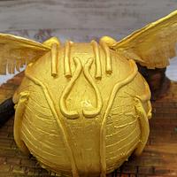Harry Potter Golden Snitch Cake 