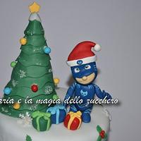 PJ Mask Christmas cake