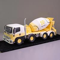 3D Concrete Truck Cake