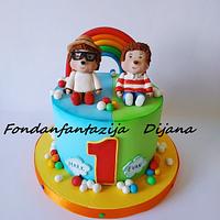 Monchhichis themed cake