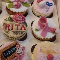 Cupcakes for a breast cancer survivor who's also a teaching assistant 