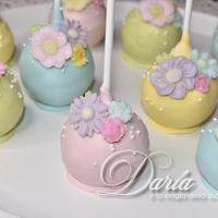 Floral pastel cakepops