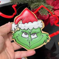 Grinch cookies royal icing 