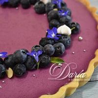 Blueberries modern cake
