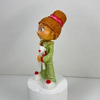 PDF Tutorial Cake Topper fondant doll  "Waiting for Christmas"