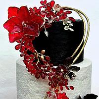  Wedding in red and black