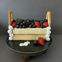 Summer berries cake