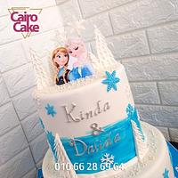 Frozen Elsa & ana Cake