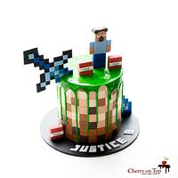 Mine Craft Cake For Justice's 8th 
