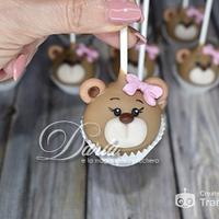 Teddy bear cakepops 