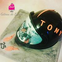 3D Helmet cake 