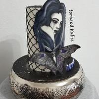 Bday punk gothic cake