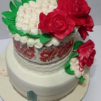 a wedding cake