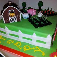 Farmville Birthday cake