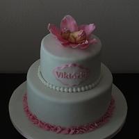 christening cake for girl