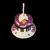 Piano themed cake.