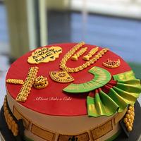 Bharatnatyam Theme Cake 