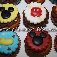 Mickey Mouse minicupcakes