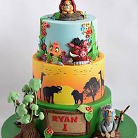 Lion King theme cake