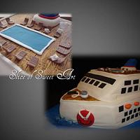 Cruise Ship Retirement Cake