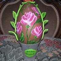 uovo con rose