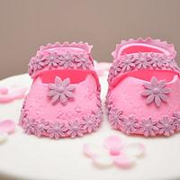 Baby Shower Cake -  Baby Shoe
