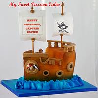 Pirate Cake for Captin Zavier