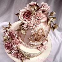 ..vintage romantic cake..