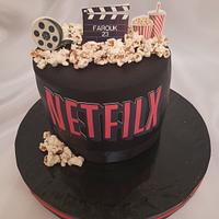 "NETFILX Channel lovers cake"