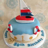 Sailing Boat birthday cake