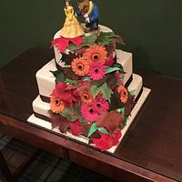 Autumn wedding cake 