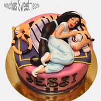 Jasmine sleeps cake, Tarta duerme Jasmine