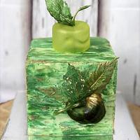 Gold apple cake