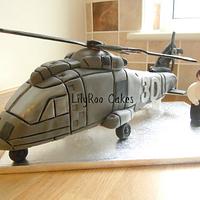 Merlin helicopter cake
