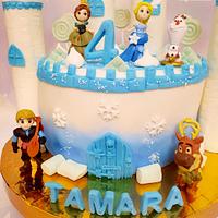 "Frozen Castle cake"