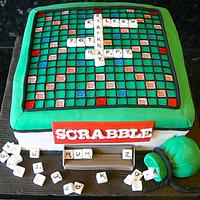 Scrabble Cake
